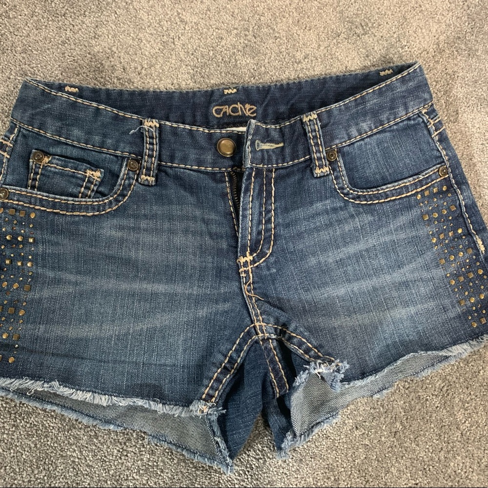 Cache shorts (size small) with gold studs details